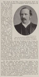 The late Sir Ellis Ashmead-Bartlett, MP for the Ecclesall Division of Sheffield