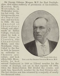 The Late Sir George Osborne Morgan, MP