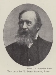 The Late Sir T Dyke Acland, Baronet