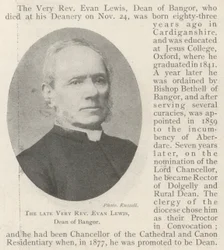 The late Very Reverend Evan Lewis, Dean of Bangor