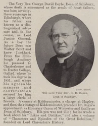 The Late Very Reverend G D Boyle, Dean of Salisbury