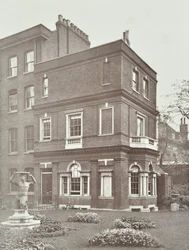 View of Clements Inn Garden House, 1885
