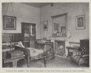Waiting for Roberts, the Chair and Desk at the War Office, Vacated by Lord Wolseley