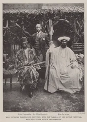 West African Coronation Visitors, King Bai Farima of the Kawai Country, and his Cousin Prince Pamayangba