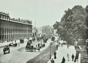 Whitehall, Westminster: looking north, 1890