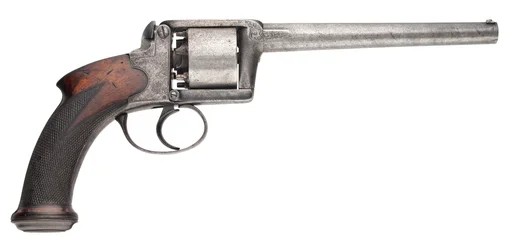 100-Bore Moore & Harris Patent Six-shot Self-cocking Percussion Revolver, 1853