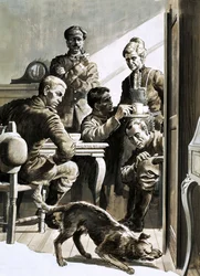A British trooper, Patrick Fowler, was hidden in a wardrobe for four years