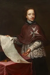 A Chaplain of the Order with a Map