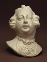 A Chelsea white bust of William Augustus, Duke of Cumberland