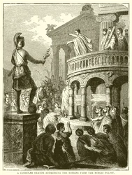 A Consular Orator Addressing the Romans from the Public Pulpit