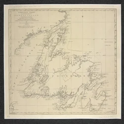 A General Chart of the Island of Newfoundland with the Rocks & Soundings, Drawn from Surveys taken By James Cook and Michael Lane