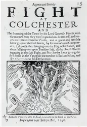 A Great and Bloudy Fight at Colchester, printed in 1648