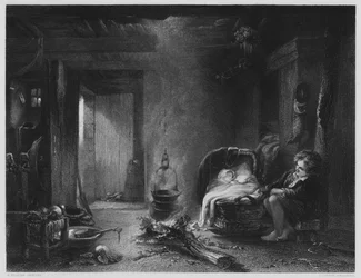 A Highland Cottage, from the picture in the Vernon Gallery