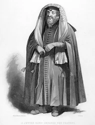A Jewish Rabbi Dresses for Prayers (engraved by R. Young, from 