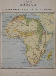 A Map of Africa to Illustrate the Travels of David Livingstone, Henry Morton Stanley and Verney Lovett Cameron