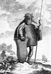 A Marcoman, engraved by Cornelis Huyberts, illustration to Caesars Commentaries, translated into English by William Duncan, published 1753