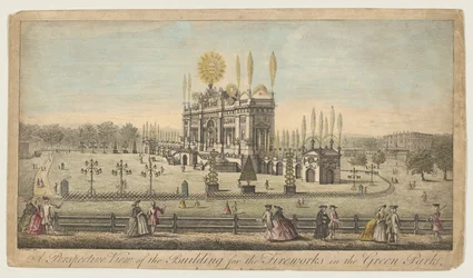 A Perspective View of the Building for the Fireworks in the Green Park, London