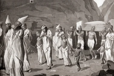A Phoenician funeral procession, from Hutchinson