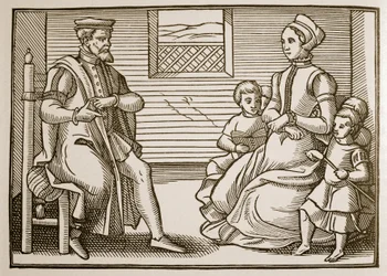 A Puritan Family, from Tenor of the Whole Psalms in Four Parts, 1563