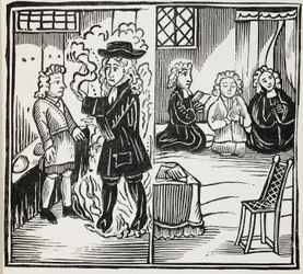 A Terrible and Seasonable Warning to Young Men, illustration from Chap-books of the Eighteenth Century by John Ashton, pub. 1882