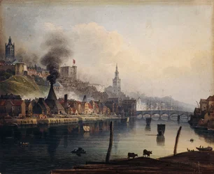 A View of Newcastle from the River Tyne, c.1810