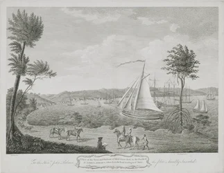 A View of the Town and Harbour of Montego Bay, in the Parish of St. James, Jamaica, from 