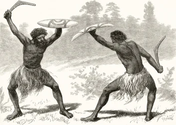 A Waddy Fight, from 