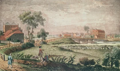 A West View of Chelsea Bridge, 1761