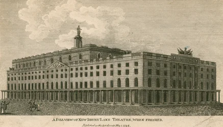 A full view of the new Drury Lane Theatre, London, when finished