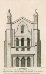 A geometrical view of St Stephens Chapel before the alterations in 1806