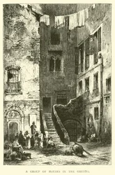A group of houses in the Ghetto