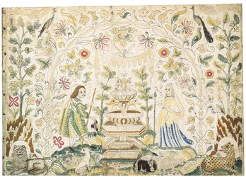 A Needlework Picture, Early to Mid 17th Century