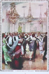 A private ball at the Savoy Hotel, London, early twentieth century