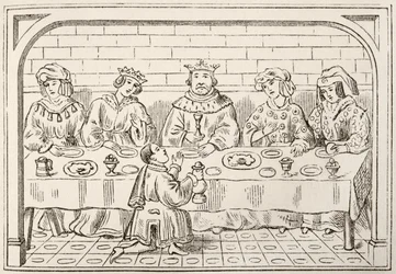 A royal banquet, from The National and Domestic History of England by William Hickman Smith Aubrey, published London, c.1890