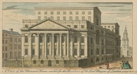 A View of the Mansion House, Erected for the Residence of the Lord Mayors of London