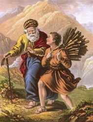 Abraham and Isaac on their way to Moriah