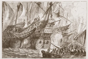 Action between the Spanish Fleet and the Ships of the Sea Beggars