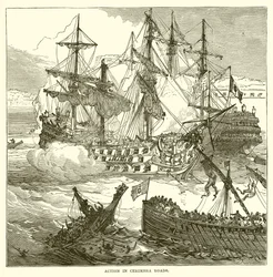 Action in Cerimbra Roads