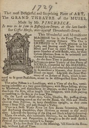 Advert for The Grand Theatre of the Muses