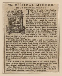 Advert for The Musical Mirror
