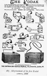 Advertisement of the First Kodak Camera, 1888