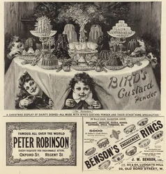 Advertising spread from The Graphic Christmas Number 1897
