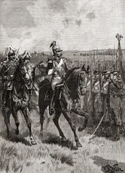 Alexander II of Russia reviewing his army at Sebastopol during the Crimean War