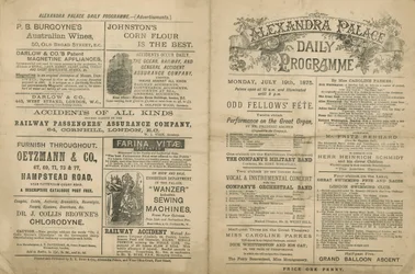 Alexandra Palace Daily Programme