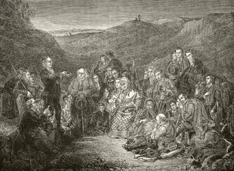 An Open Air Meeting of Scottish Covenanters, from 