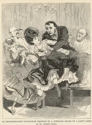 An Unsophisticated Countryman Deceived by a Jewelled Lizard on a Lady