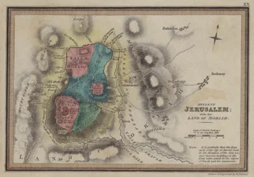 Ancient Jerusalem with the Land of Moriah
