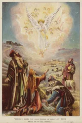 Angel Telling the Shepherds of the Birth of Jesus Christ