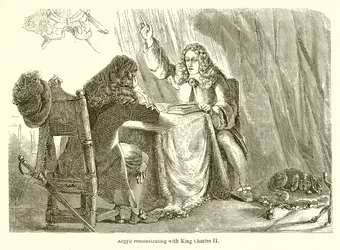 Argyll remonstrating with King Charles II