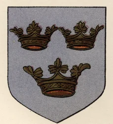 Arms borne by the Grand Lodge of All England, c.1725, from The History of Freemasonry, volume II, published by Thomas C. Jack, London, 1883